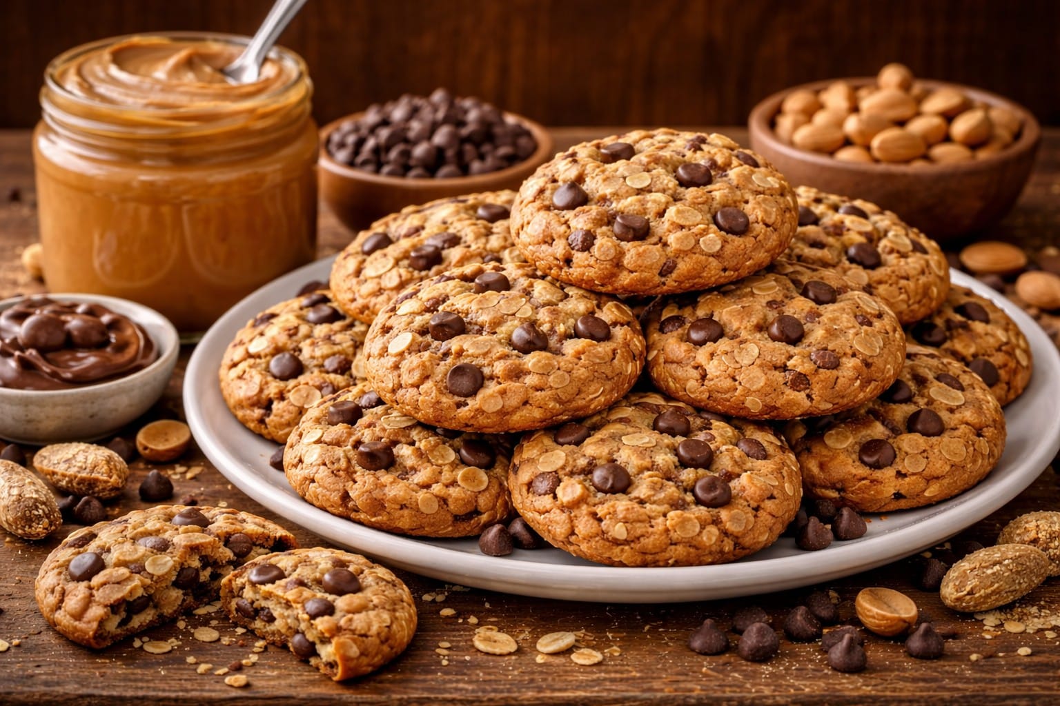 Peanut Butter Chocolate Chip Cookies That Are Soft, Chewy, and Hard to Resist