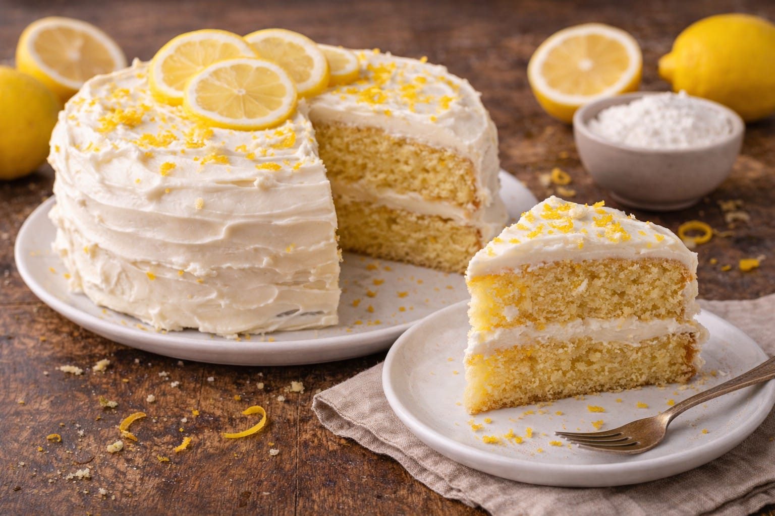 Lemon Cake Recipe That’s Soft, Bright, and Full of Fresh Flavor