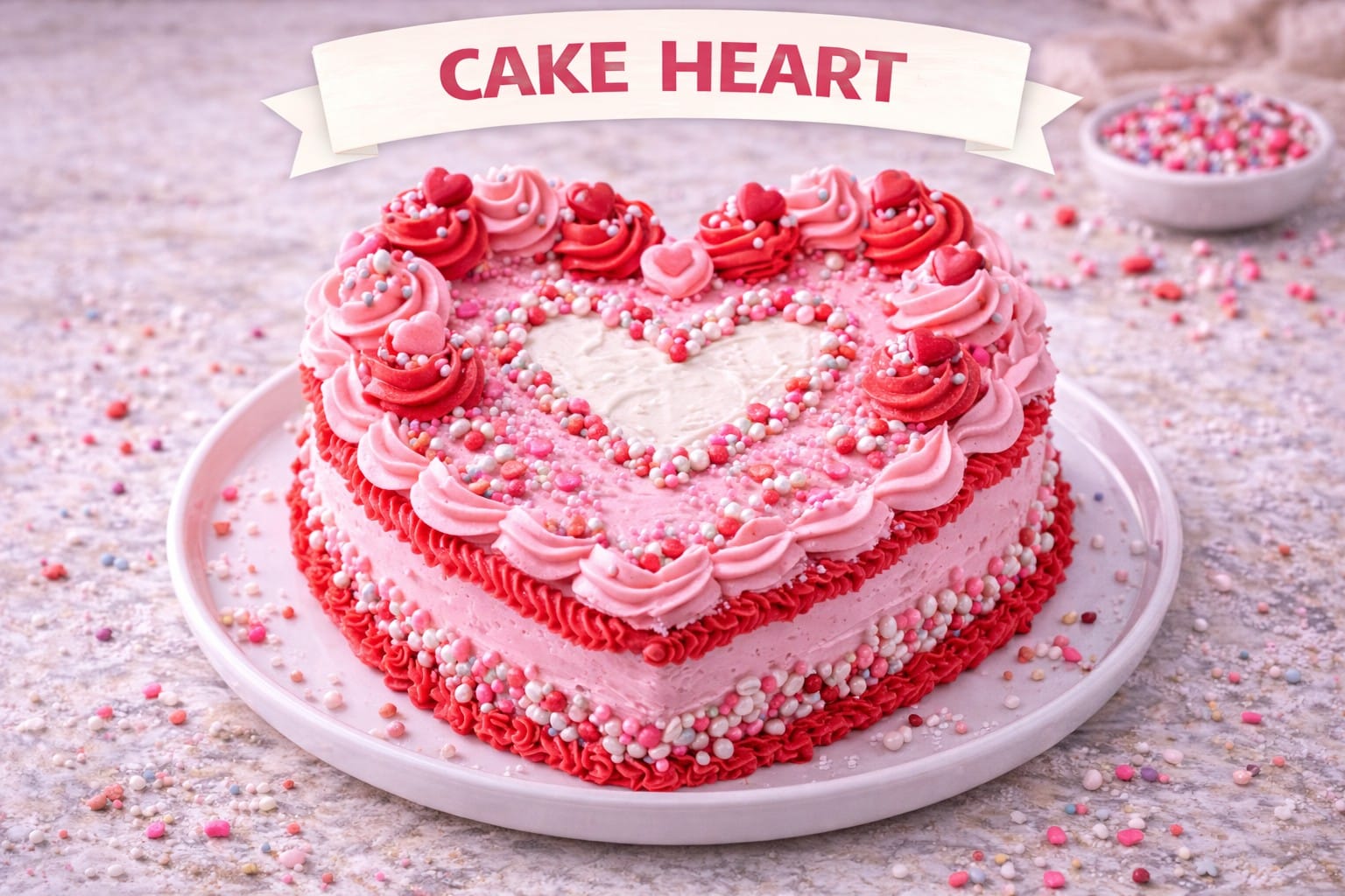 heart cake