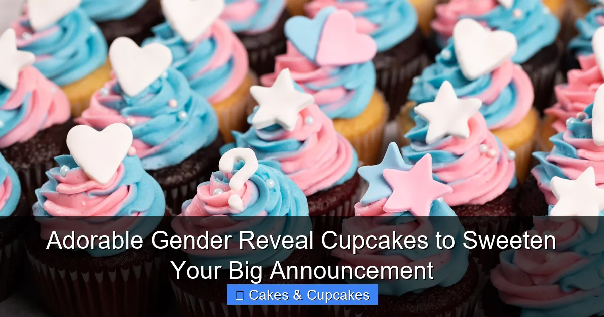 Adorable Gender Reveal Cupcakes to Sweeten Your Big Announcement