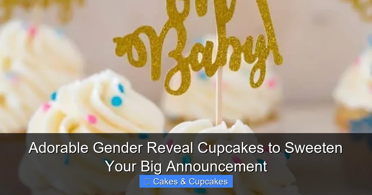 Adorable Gender Reveal Cupcakes to Sweeten Your Big Announcement