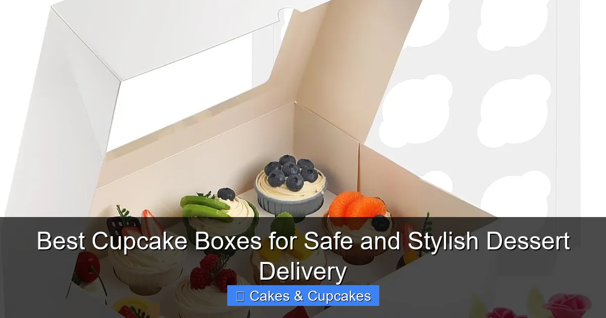 Best Cupcake Boxes for Safe and Stylish Dessert Delivery