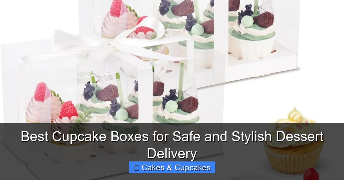 Best Cupcake Boxes for Safe and Stylish Dessert Delivery