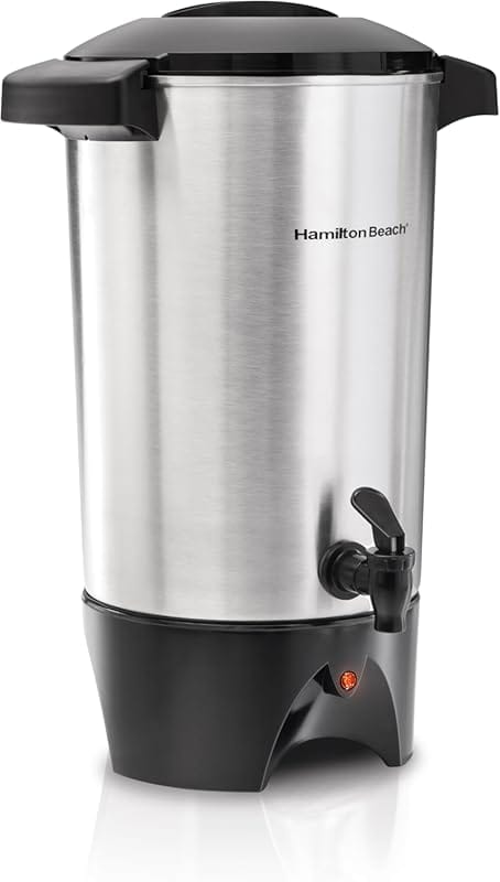 Hamilton Beach 45 Cup Coffee Urn & Hot Beverage Dispenser – Silver