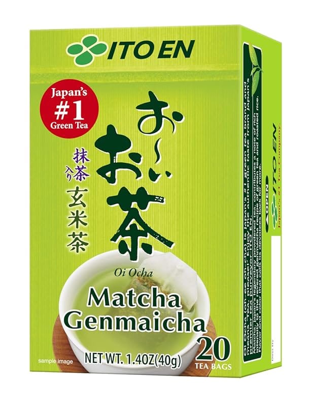Ito En Oi Ocha Genmaicha Tea, Roasted Rice & Green Tea Blend, 20 Count