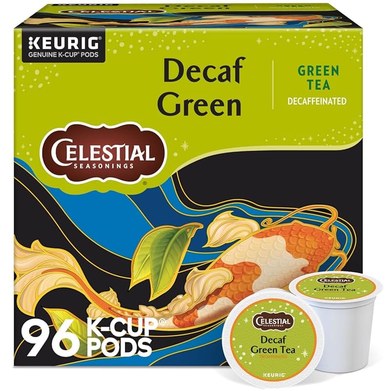 Celestial Seasonings Decaf Green Tea K-Cup Pods for Keurig, 96 Count S