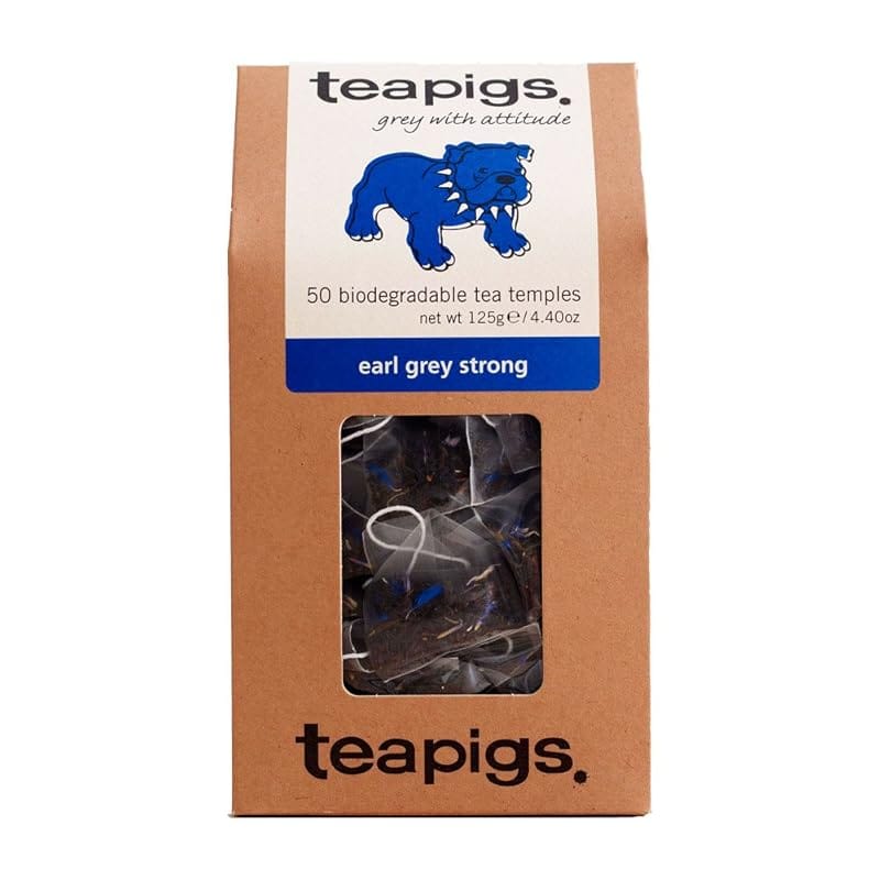 Teapigs Earl Grey Strong Tea, Whole Leaves, Bold Bergamot, Natural, 50