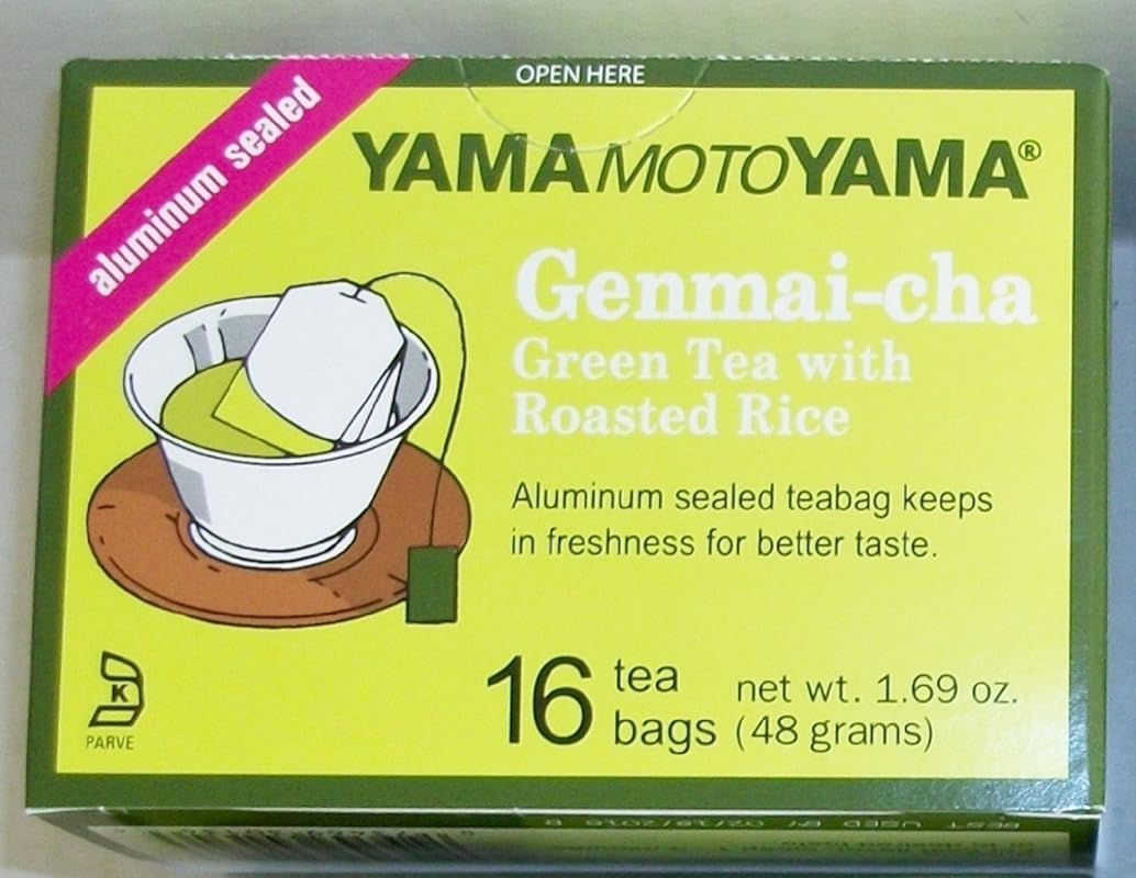 Yamamotoyama Genmai-cha Green Tea with Roasted Rice, Aluminum Sealed, 