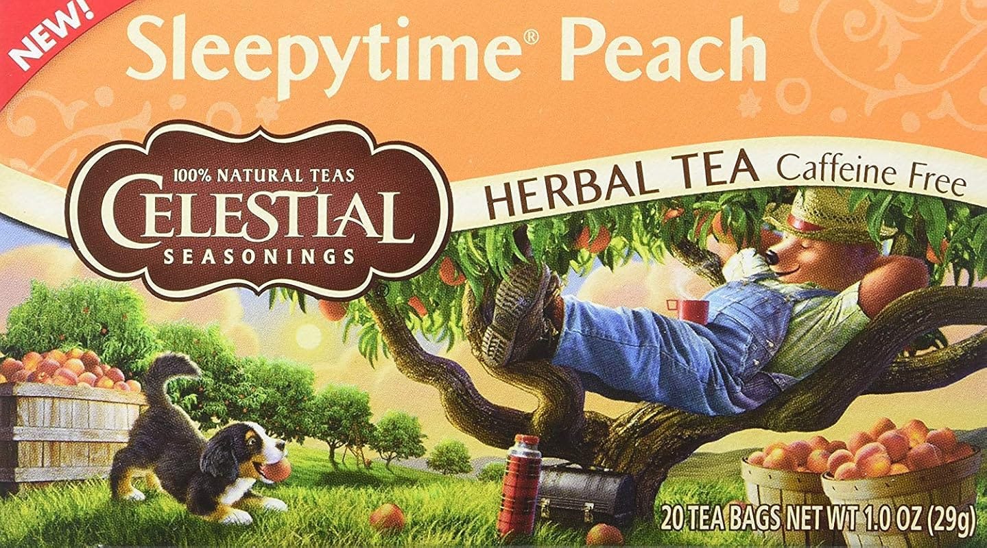 Celestial Seasonings Sleepytime Peach Herbal Tea, 2 Pack