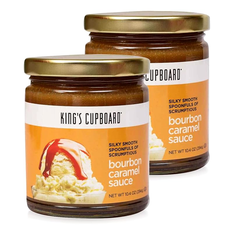 King's Cupboard Bourbon Caramel Sauce – Gluten-Free, Kosher, Natural T