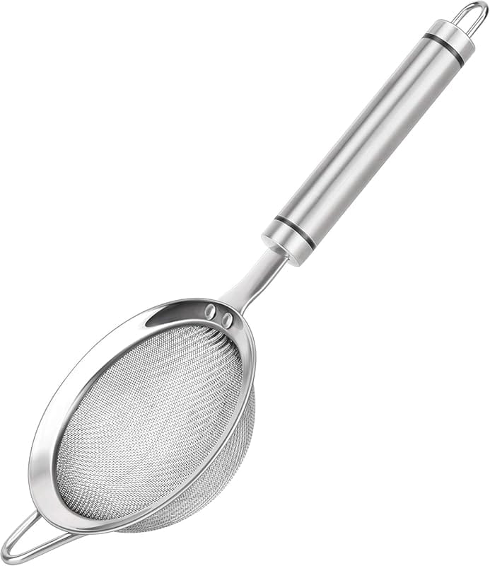 304 Stainless Steel Fine Mesh Strainer for Kitchen, Food & Tea Sieving