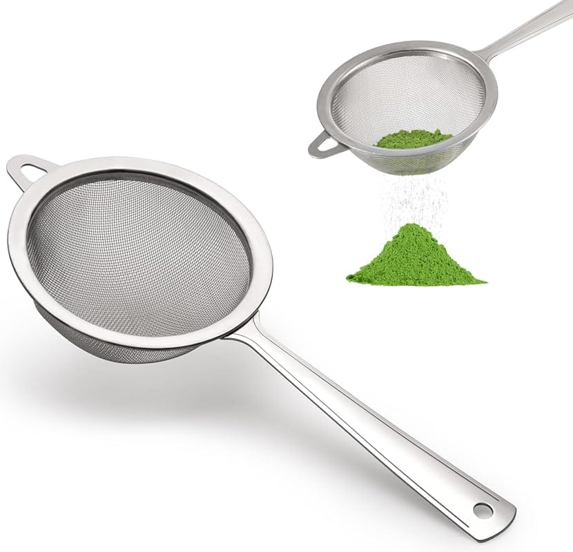 Yungyan Very Fine Mesh Matcha Sifter, Stainless Steel Tea Strainer Eli