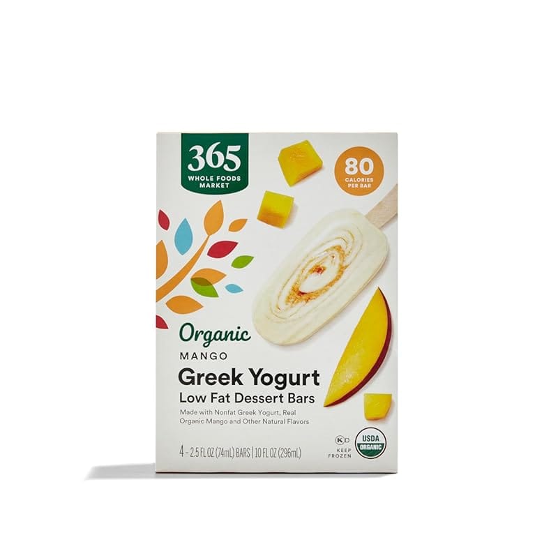 365 by Whole Foods Market Greek Yogurt Bar, Organic Mango, 10 Ounce