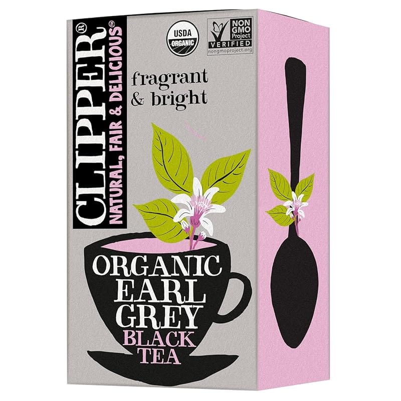 Clipper Organic Earl Grey Tea, USDA Organic & Fair Trade, 20 Unbleache