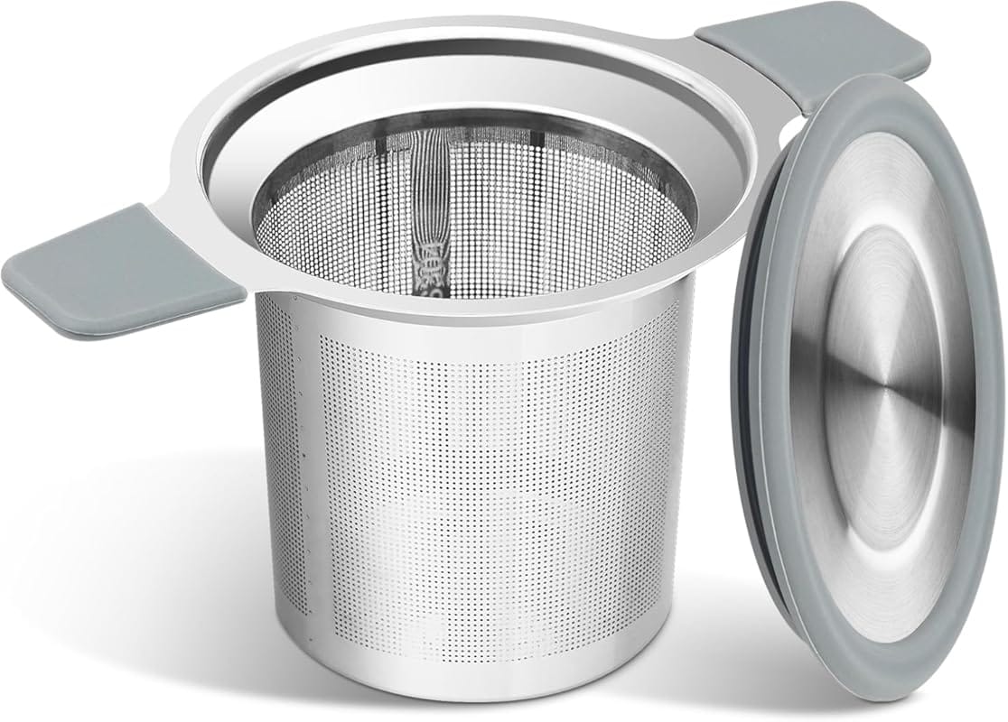 Ohtomber Double-Handle Heat Proof Tea Infuser with Extra Fine Mesh for