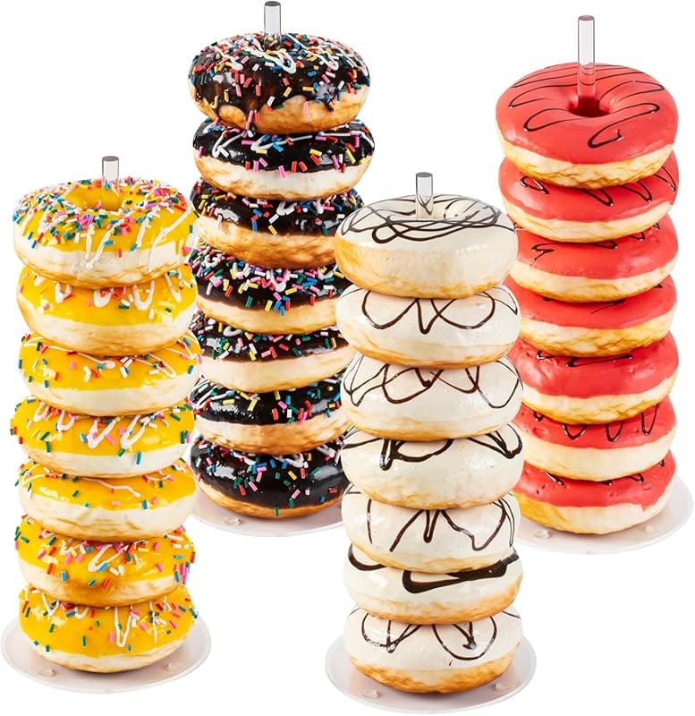 HENABLE Acrylic Donut Display Tower – Ideal for Parties & Holidays