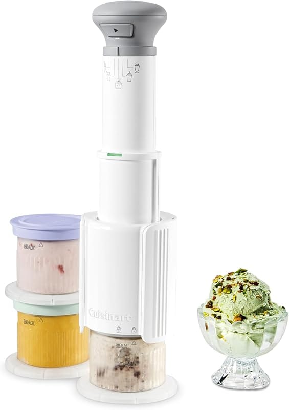 Cuisinart FastFreeze 5-in-1 Ice Cream Maker with Mixing Cups and Freez