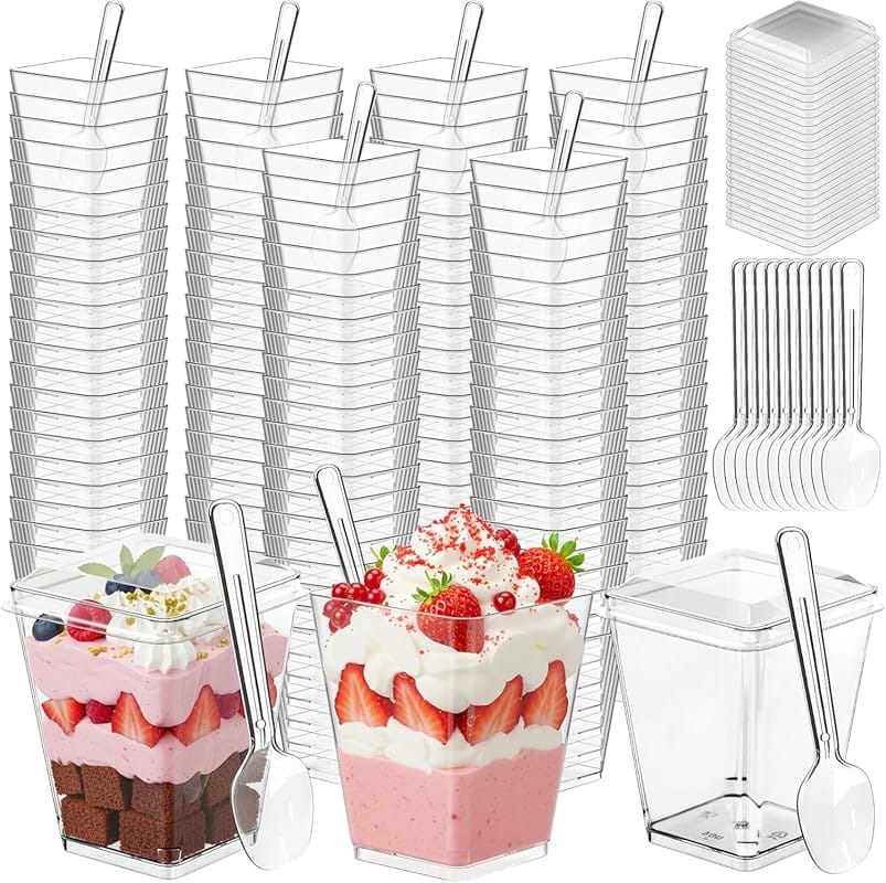 Willinglong 80 Pcs Mini Cake Pans
