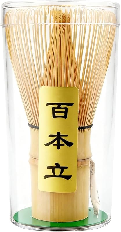 Handcrafted Japanese Chasen 100-Prong Matcha Whisk - Traditional Bambo