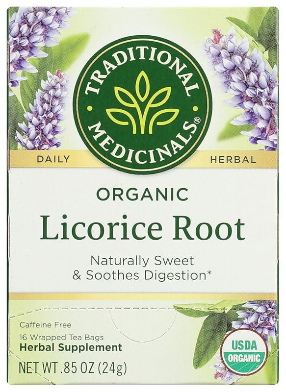 Traditional Medicinals Tea, Organic Licorice Root, Soothes the Digesti