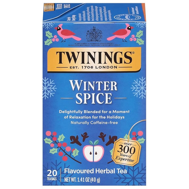 Twinings Winter Spice Herbal Tea, Individually Wrapped 20 Count, Camom