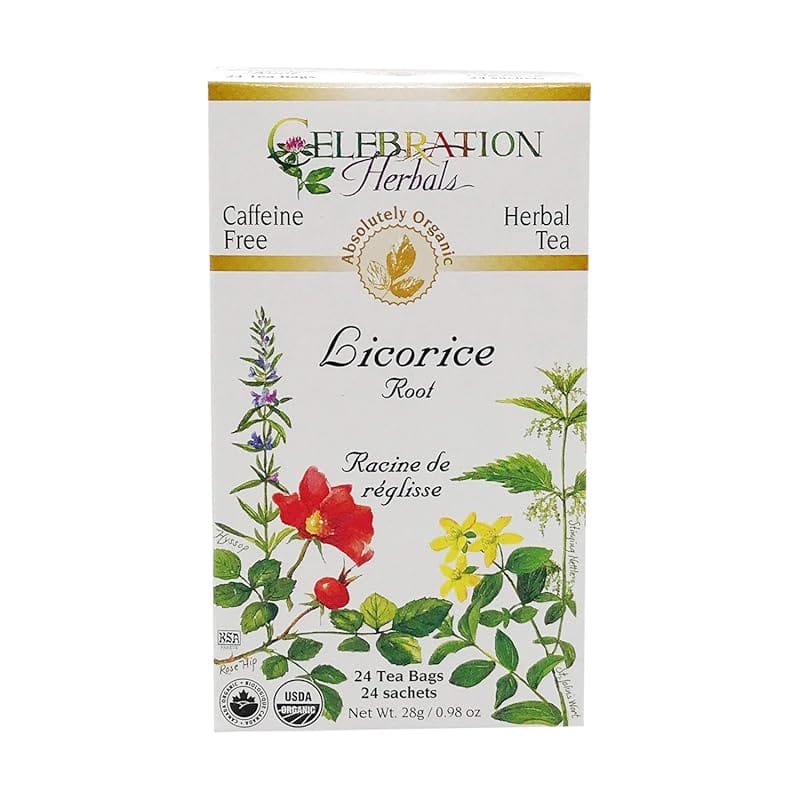 CELEBRATION HERBALS Organic Licorice Root Tea, 24 CT