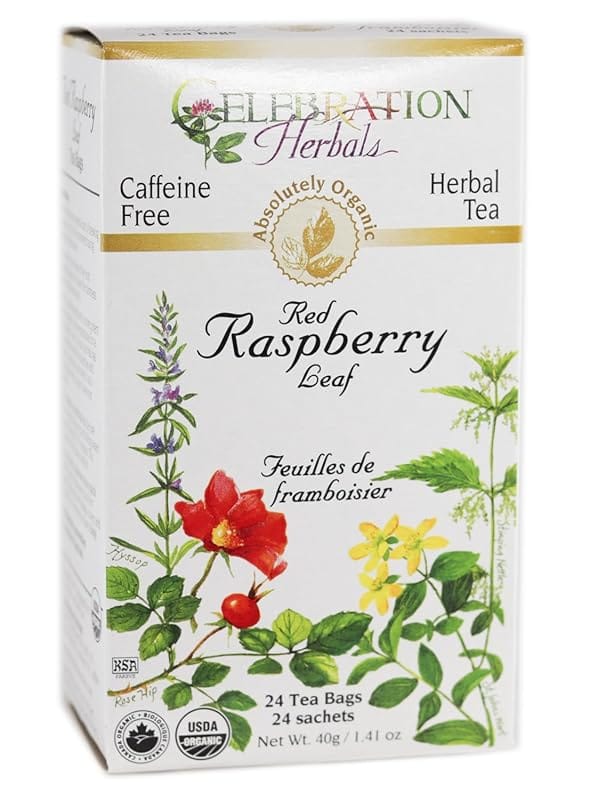 Celebration HERBALS Organic Red Raspberry Leaf Tea, 24 Bags, 0.02 lb