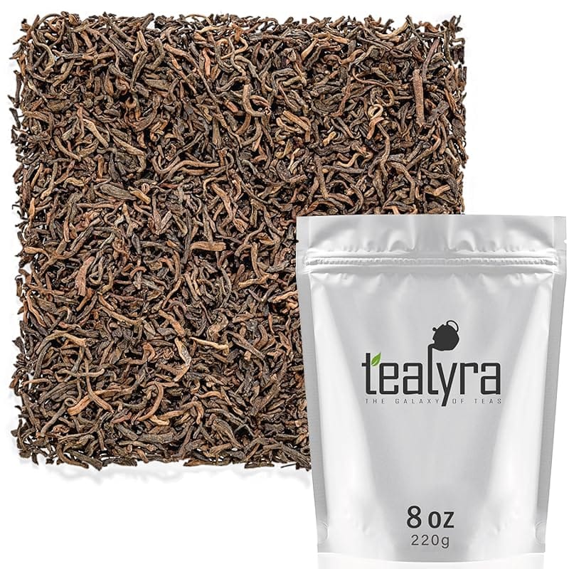 Tealyra 20-Year Aged Yunnan Pu-erh Tea – Natural High Caffeine Loose L