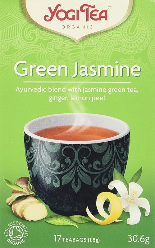 YOGI TEA Organic Green Jasmine Tea, 17 Count