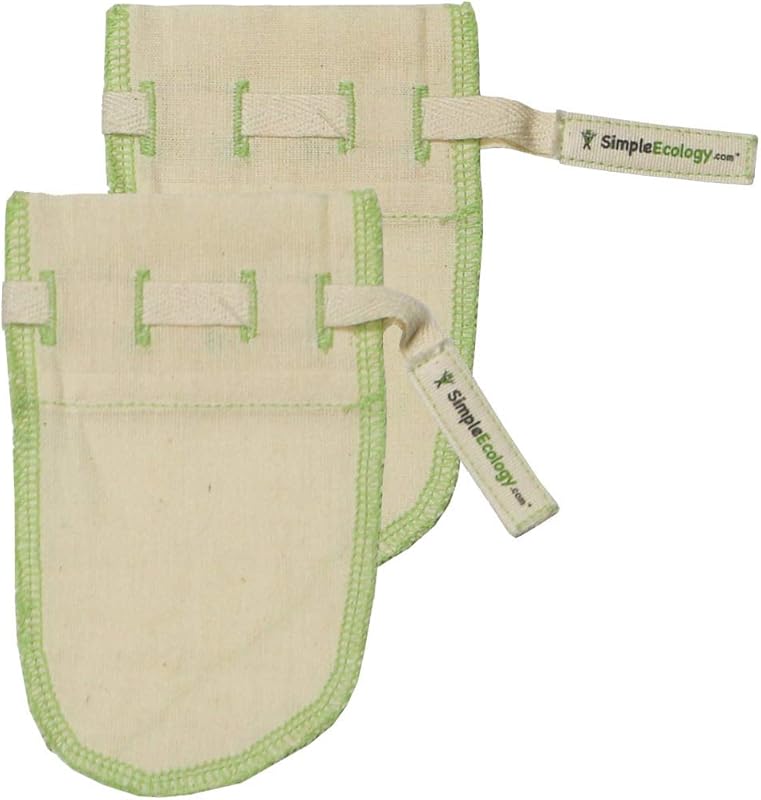Simple Ecology Organic Cotton Reusable Tea Infuser Bags, Microplastics