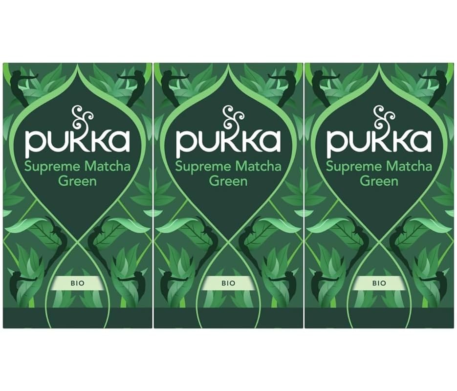 Pukka Supreme Matcha Green Organic Herbal Tea with Oothu Sencha Suio G