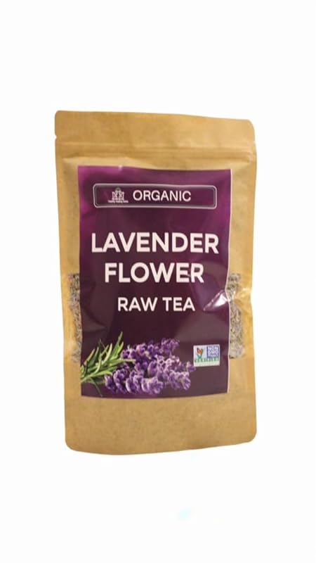 Healthy Healing Herbs Organic Lavender Tea with Soothing Aroma, 100g (